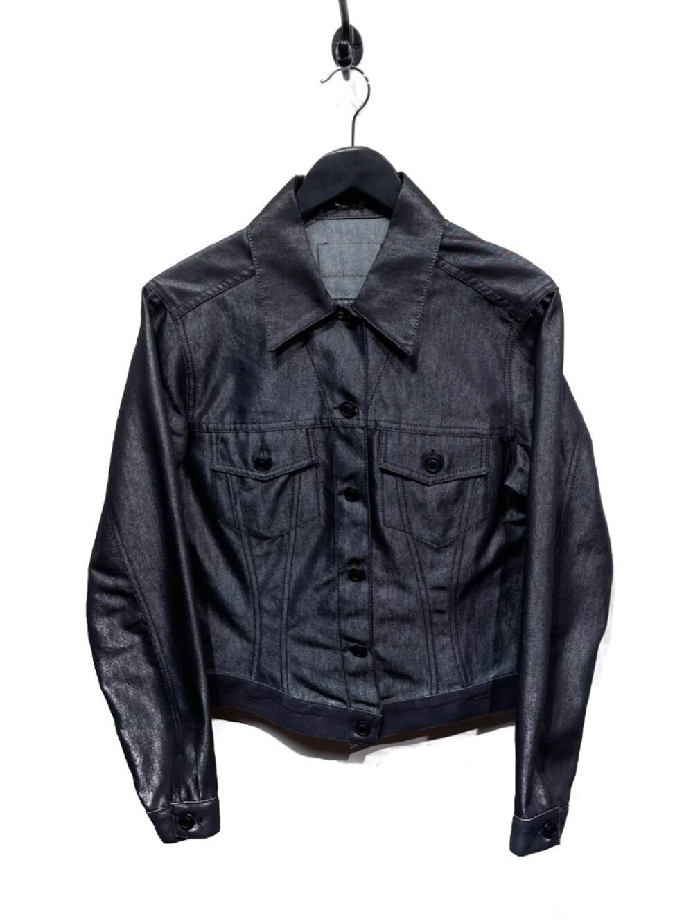 Gucci Black Shiny Denim Jacket